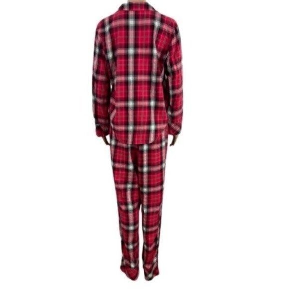Victoria’s Secret Plaid Pajama Set Size Medium Night Shirt And Pants - Picture 3 of 12